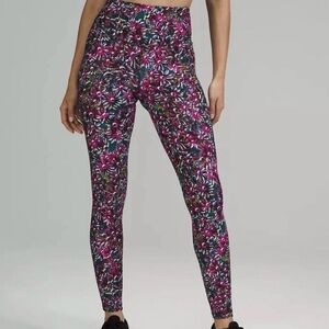 NWOT Lululemon Floral Electric Base Pace High Rise Leggings